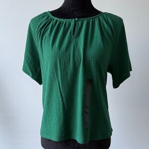 Banana Republic Factory Forest Green Short Sleeve Top